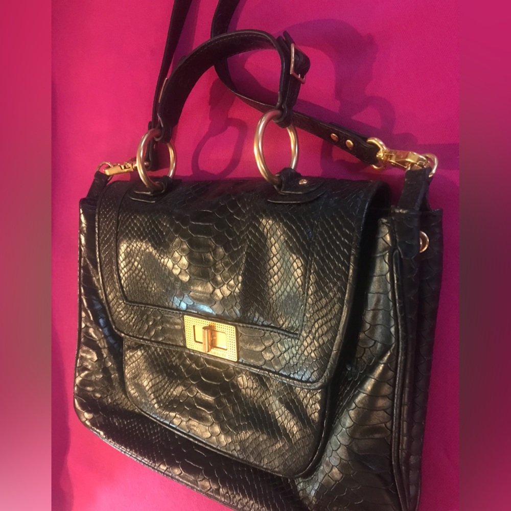 Rebecca Minkoff Black Leather Satchel - Picture 6 of 8